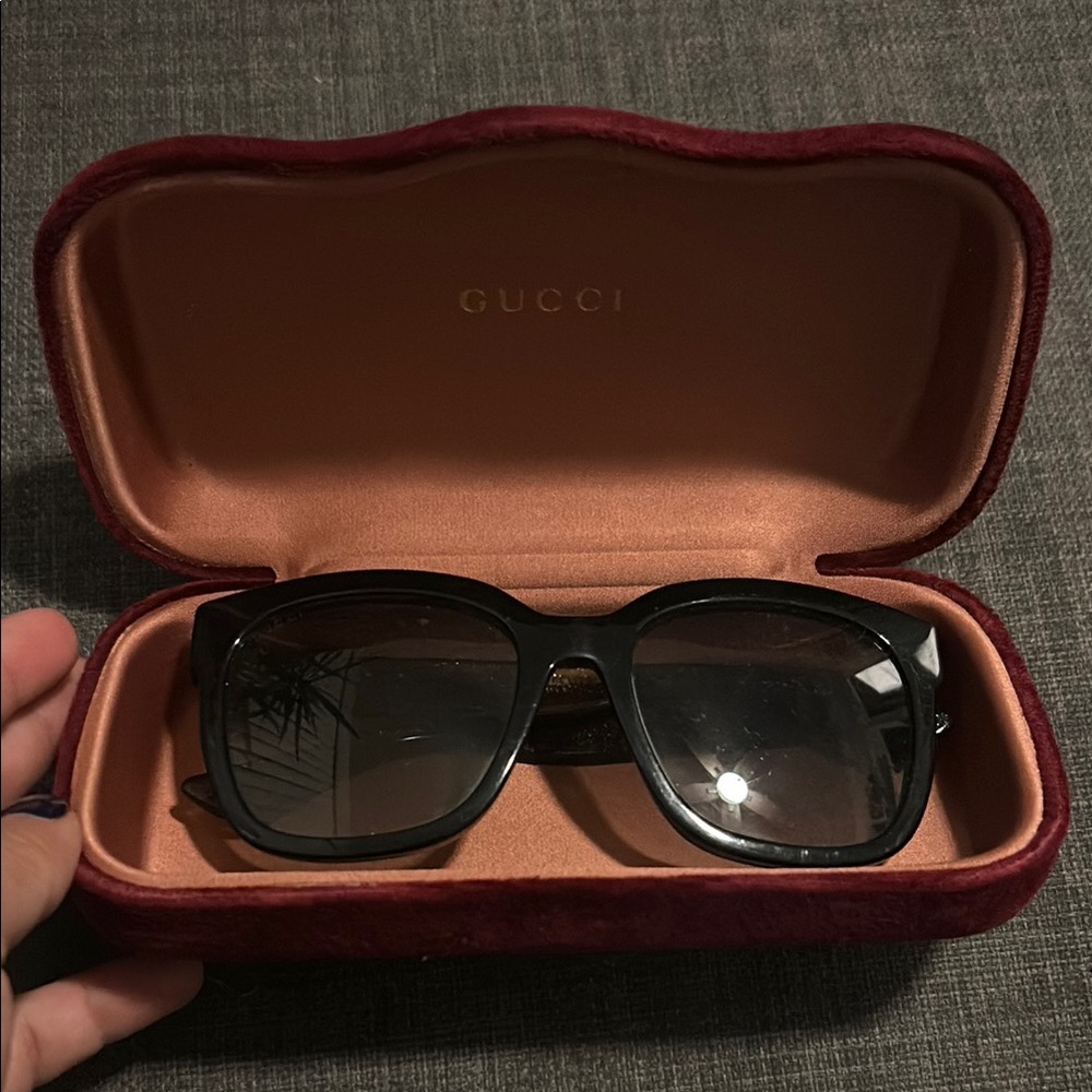 Gucci Black Sunglasses with Case